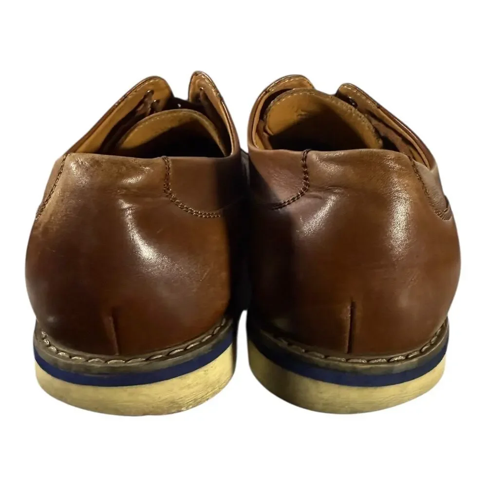 Aiden & Mason Men’s Albert Brown Leather Oxford Dress Shoes Size 10 M